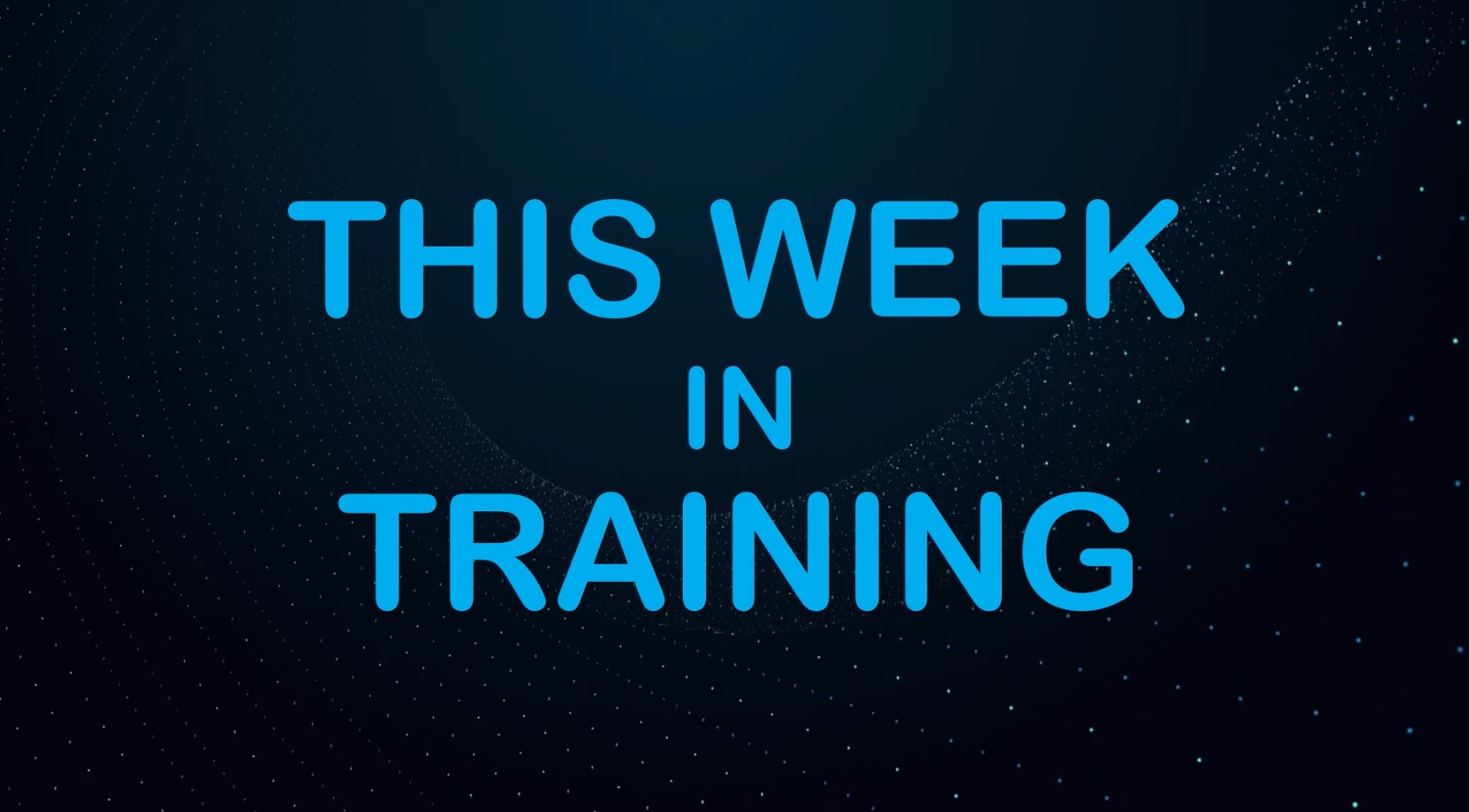 This Week in Training featured artwork